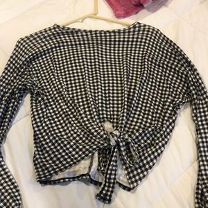 Gingham long sleeve